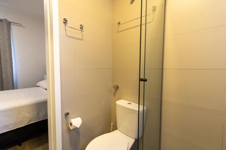 Apartamento para alugar com 40m², 1 quarto e sem vagaBanheiro da Suíte