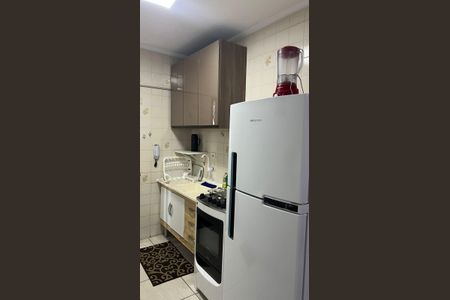 Cozinha de apartamento para alugar com 1 quarto, 37m² em Cidade Ocian, Praia Grande