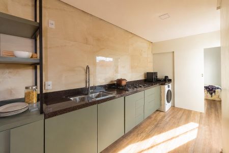 Casa de condomínio para alugar com 67m², 2 quartos e 2 vagas Casa de condomínio para alugar com 67m², 2 quartos e 2 vagasCozinha e Área de Serviço