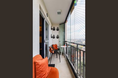 Varanda da Sala de apartamento para alugar com 2 quartos, 63m² em Chácara Agrindus, Taboão da Serra