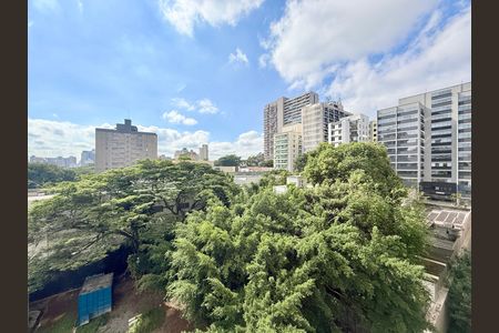 Vista  de kitnet/studio para alugar com 1 quarto, 27m² em Chácara Santo Antônio (zona Sul), São Paulo