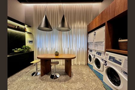 Studio para alugar com 27m², 1 quarto e sem vaga Studio para alugar com 27m², 1 quarto e sem vagaLavanderia