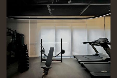 Studio para alugar com 27m², 1 quarto e sem vaga Studio para alugar com 27m², 1 quarto e sem vagaAcademia