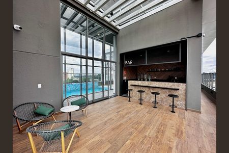 Studio para alugar com 27m², 1 quarto e sem vaga Studio para alugar com 27m², 1 quarto e sem vagaBar Piscina