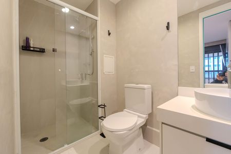 Studio à venda com 28m², 1 quarto e sem vaga Studio à venda com 28m², 1 quarto e sem vagaBanheiro