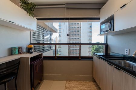 Cozinha de kitnet/studio à venda com 1 quarto, 28m² em Bela Vista, São Paulo