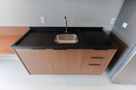 Cozinha de kitnet/studio à venda com 1 quarto, 28m² em Santana, São Paulo