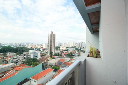 Varanda da Sala de apartamento para alugar com 2 quartos, 60m² em Vila Assunção, Santo André