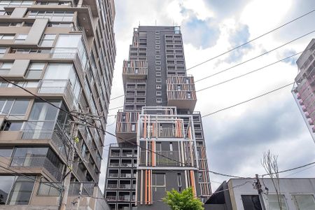 Studio para alugar com 28m², 1 quarto e sem vaga Studio para alugar com 28m², 1 quarto e sem vagaFachada
