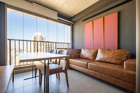 Studio - Varanda de kitnet/studio para alugar com 1 quarto, 28m² em Jardins, São Paulo