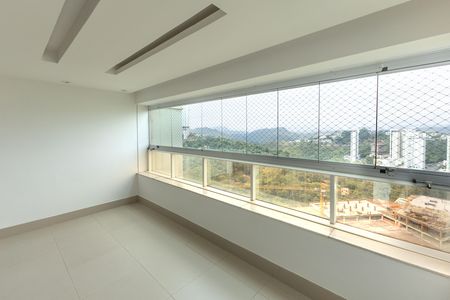 Varanda da Sala 1 de apartamento para alugar com 4 quartos, 153m² em Vila da Serra, Nova Lima