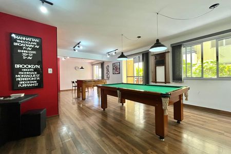 Apartamento para alugar com 39m², 1 quarto e 1 vaga Apartamento para alugar com 39m², 1 quarto e 1 vagaÁrea comum - Salão de jogos