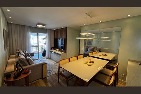Sala - Sala de Jantar  de apartamento à venda com 3 quartos, 75m² em Campestre, Santo André