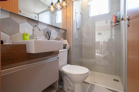 Apartamento à venda com 50m², 2 quartos e 2 vagasBanheiro social