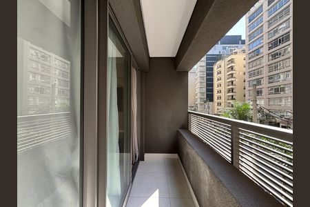 Studio para alugar com 21m², 1 quarto e sem vaga Studio para alugar com 21m², 1 quarto e sem vagaVaranda