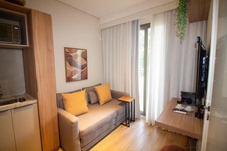 Studio para alugar com 33m², 1 quarto e sem vaga Studio para alugar com 33m², 1 quarto e sem vagaSala