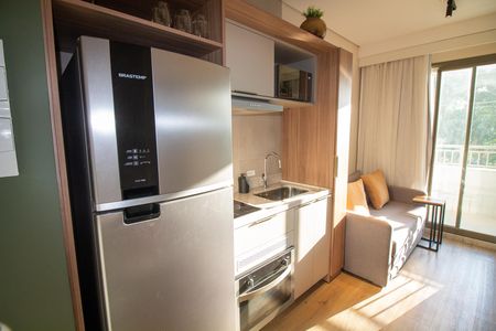 Studio para alugar com 33m², 1 quarto e sem vaga Studio para alugar com 33m², 1 quarto e sem vagaCozinha