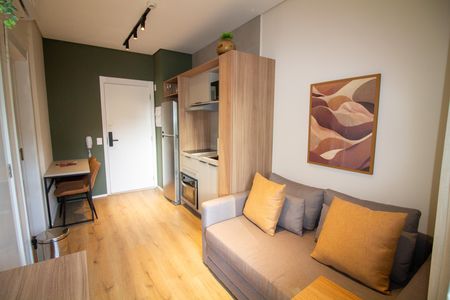 Studio para alugar com 33m², 1 quarto e sem vaga Studio para alugar com 33m², 1 quarto e sem vagaSala