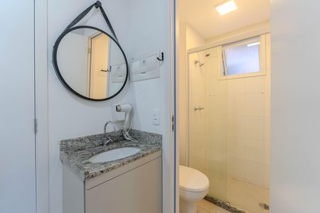 Studio para alugar com 18m², 1 quarto e sem vaga Studio para alugar com 18m², 1 quarto e sem vagaBanheiro