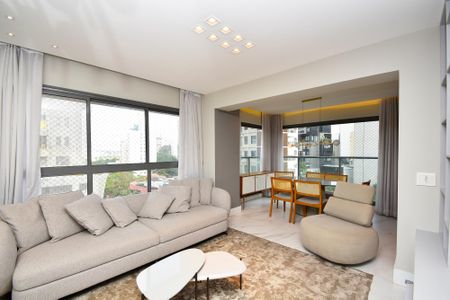 sala de estar de apartamento para alugar com 2 quartos, 70m² em Jardins, São Paulo