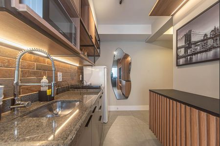 Studio para alugar com 25m², 1 quarto e sem vagaCozinha