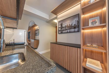 Studio para alugar com 25m², 1 quarto e sem vagaCozinha