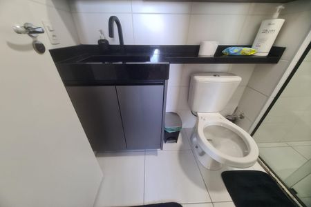 Banheiro de kitnet/studio à venda com 1 quarto, 27m² em Jardim Planalto, São Paulo