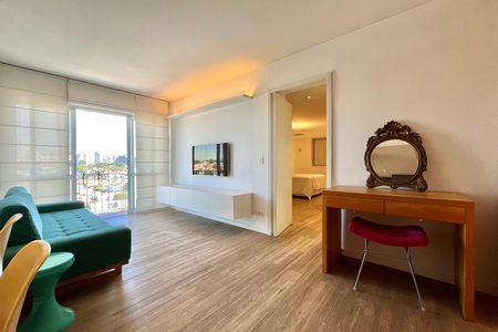 Sala de apartamento para alugar com 1 quarto, 60m² em Mirandópolis, São Paulo