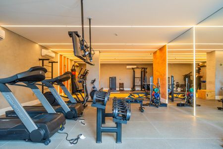 Apartamento à venda com 35m², 1 quarto e 1 vaga Apartamento à venda com 35m², 1 quarto e 1 vagaÁrea comum - Academia