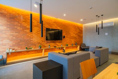 Apartamento à venda com 35m², 1 quarto e 1 vaga Apartamento à venda com 35m², 1 quarto e 1 vagaÁrea comum - Salão de festas