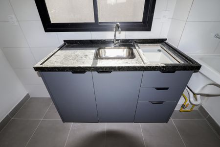 Sala/Cozinha/Área de Serviço de apartamento para alugar com 1 quarto, 37m² em Vila Dom Pedro Ii, São Paulo