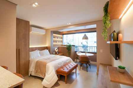 Studio de kitnet/studio à venda com 1 quarto, 30m² em Cidade Monções, São Paulo