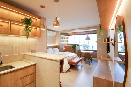 Studio de kitnet/studio à venda com 1 quarto, 30m² em Cidade Monções, São Paulo