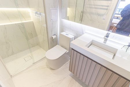 Banheiro de apartamento para alugar com 1 quarto, 30m² em Alto da Mooca, São Paulo