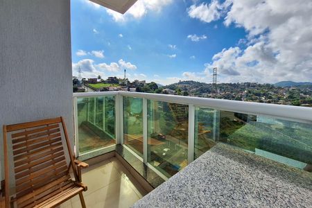 Varanda da Sala de apartamento à venda com 2 quartos, 63m² em Largo da Batalha, Niterói