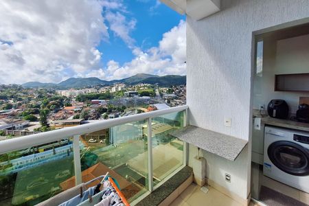 Varanda da Sala de apartamento à venda com 2 quartos, 63m² em Largo da Batalha, Niterói