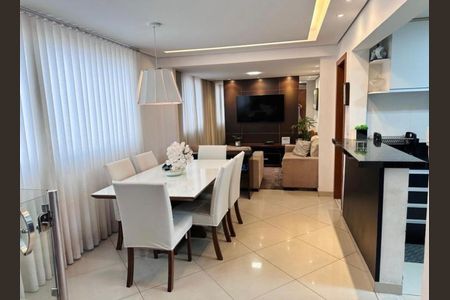 Sala de Jantar de apartamento à venda com 3 quartos, 160m² em Itapoã, Belo Horizonte