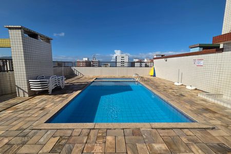 Área comum - Piscina de apartamento para alugar com 1 quarto, 55m² em Boqueirão, Praia Grande