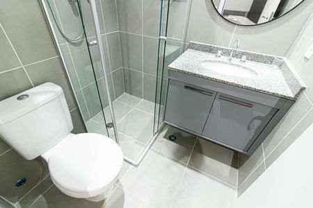 Studio para alugar com 23m², 1 quarto e sem vaga Studio para alugar com 23m², 1 quarto e sem vagaBanheiro