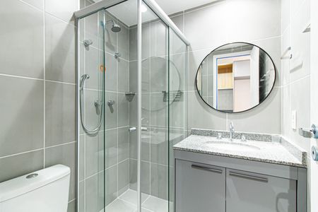 Studio para alugar com 23m², 1 quarto e sem vaga Studio para alugar com 23m², 1 quarto e sem vagaBanheiro