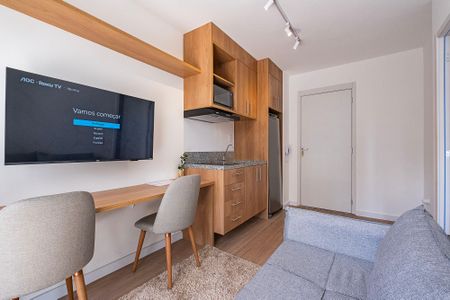 Sala/Cozinha de apartamento para alugar com 1 quarto, 31m² em Pinheiros, São Paulo