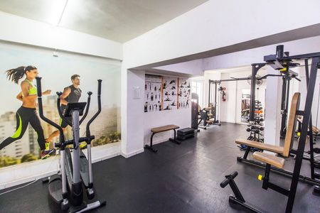 Apartamento para alugar com 56m², 1 quarto e 2 vagas Apartamento para alugar com 56m², 1 quarto e 2 vagasAcademia