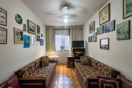 Sala de apartamento para alugar com 1 quarto, 70m² em Vila Caiçara, Praia Grande