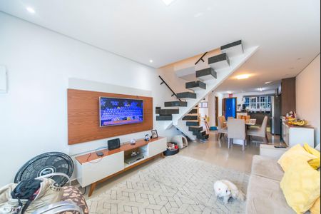 Sala de casa à venda com 3 quartos, 166m² em Vila Bela Vista, Santo André