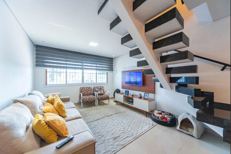Sala de casa à venda com 3 quartos, 166m² em Vila Bela Vista, Santo André