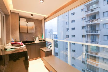 Varanda de apartamento para alugar com 1 quarto, 47m² em Campo Belo, São Paulo