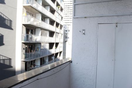 Varanda do Studio de apartamento à venda com 1 quarto, 40m² em Vila Buarque, São Paulo