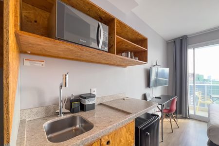 Studio para alugar com 22m², 1 quarto e sem vaga Studio para alugar com 22m², 1 quarto e sem vagaCozinha