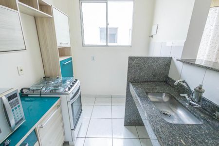 cozinha de apartamento para alugar com 2 quartos, 43m² em Planalto, Belo Horizonte