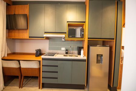 Cozinha de kitnet/studio à venda com 1 quarto, 38m² em Santo Amaro, São Paulo